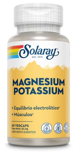 Solaray Magnesium-Kalium-Kapseln (60 St&uuml;ck)
