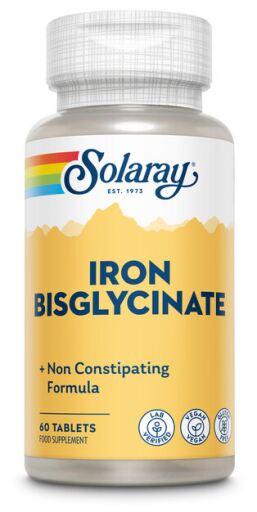 Solaray Eisenbisglycinat 60 Tabletten