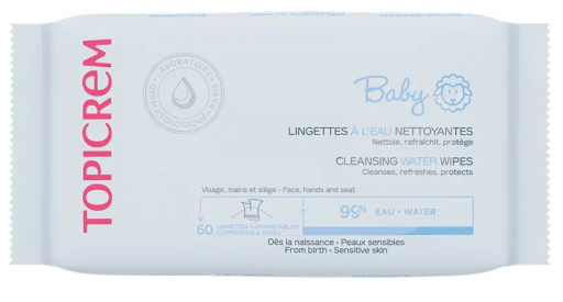 Topicrem Baby Wasserreinigungst&uuml;cher 60 kompostierbare T&uuml;cher