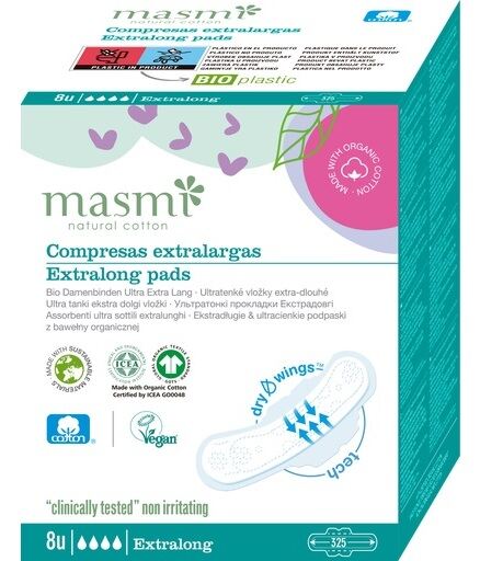 Masmi Extra lange Kompresse 8 Einheiten