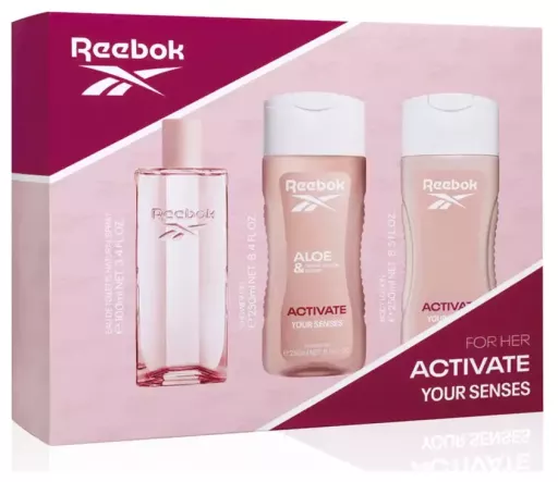 Reebok Activate Your Senses Woman 3-teiliges Etui