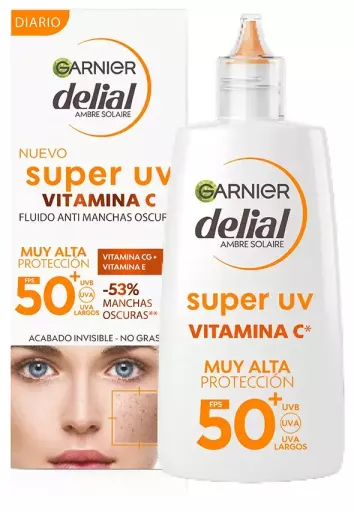 Garnier Delial Super Uv Vitamin C Anti-Flecken SPF 50+ 40 ml