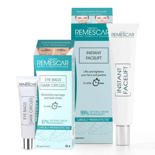 Remescar Set gegen Tr&auml;nens&auml;cke und Augenringe (8 ml) + Gesichtsstraffung (40 ml)