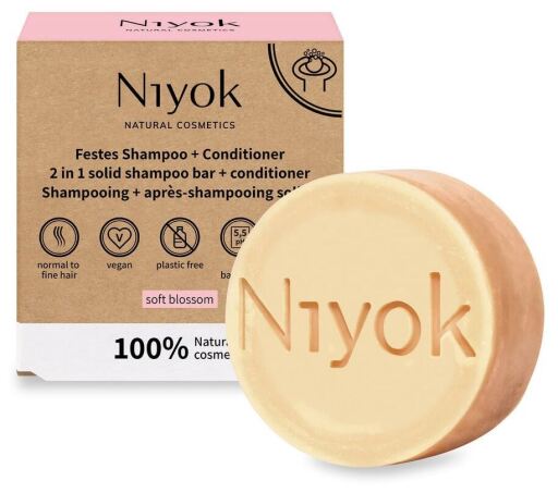 Niyok Soft Blossom Festes Shampoo + Sp&uuml;lung 80 g