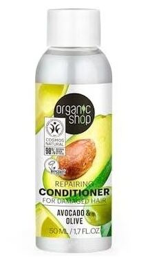 Organic Shop Sp&uuml;lung und repariert gesch&auml;digtes Haar mit Avocado, 50 ml