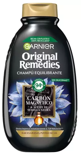 Garnier Original Remedies Magnetisches Aktivkohle-Shampoo 400 ml
