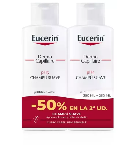 Eucerin pH 5 Mildes Shampoo, 2 x 250 ml