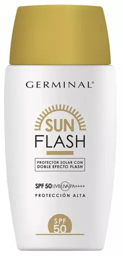 Germinal Sun Flash Sonnenschutzmittel mit Doppelblitz-Effekt LSF 50, 1 St&uuml;ck