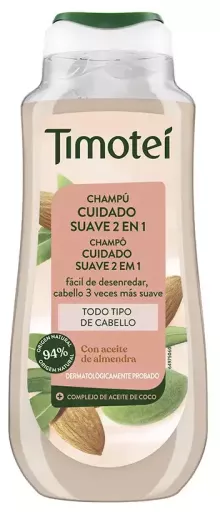 Timotei 2-in-1 Sanftes Pflegeshampoo mit Mandel- und Kokosnuss&ouml;l, 300 ml