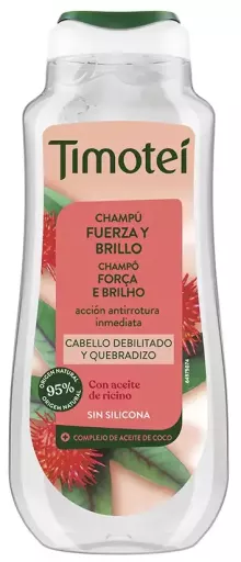 Timotei St&auml;rkendes und gl&auml;nzendes Shampoo mit Rizinus- und Kokosnuss&ouml;l, 300 ml