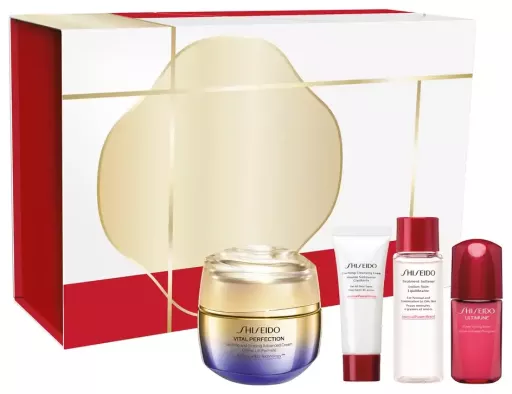 Shiseido Vital Perfection Straffende und festigende Creme, 4-teiliges Set